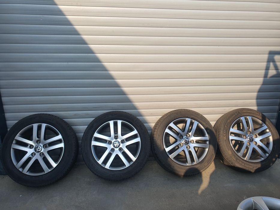 jante cu anvelope vara 205/55/16, originale pt vw golf 5,6,7,8,