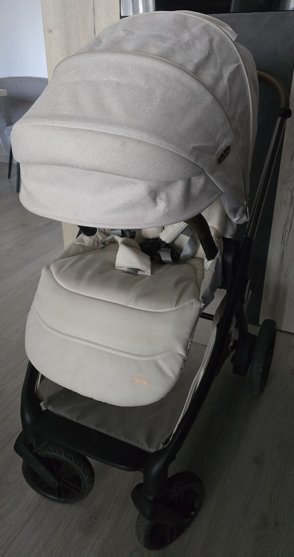 Carucior copii 3 in 1 Chicco Bellagio, Amber Glow (bej deschis)