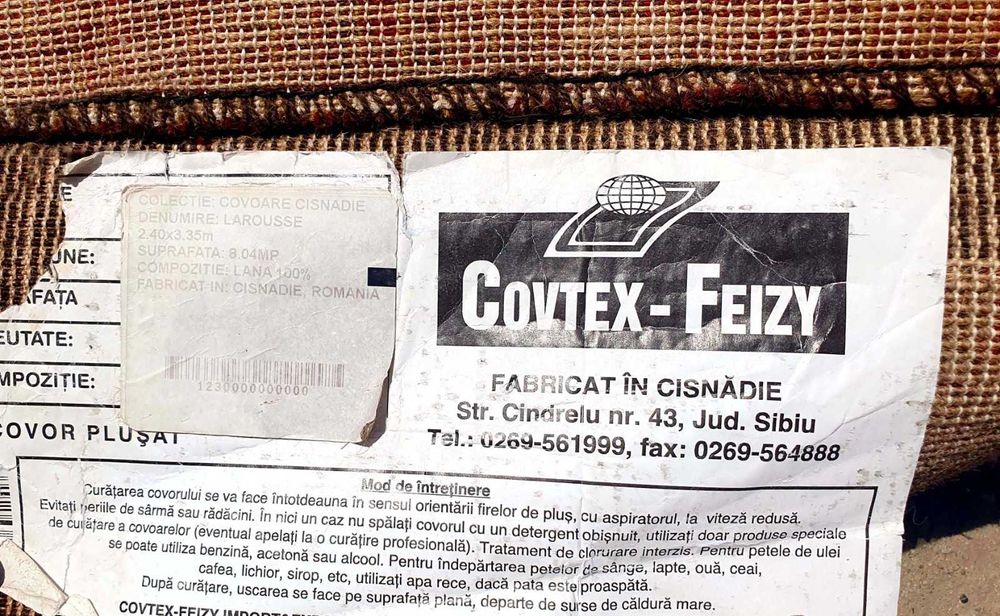 Covor NOU, sigilat, lana 100% Cisnadie,colectia LAROUSSE