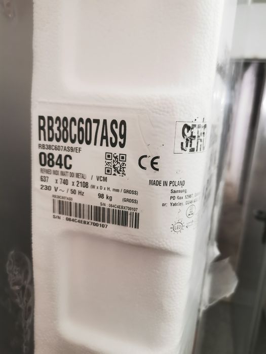 Combina frigorifica/Frigider NOU Samsung RB38C607AS9/EF