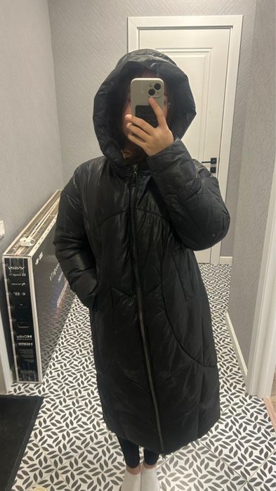 Пуховик женский длинный