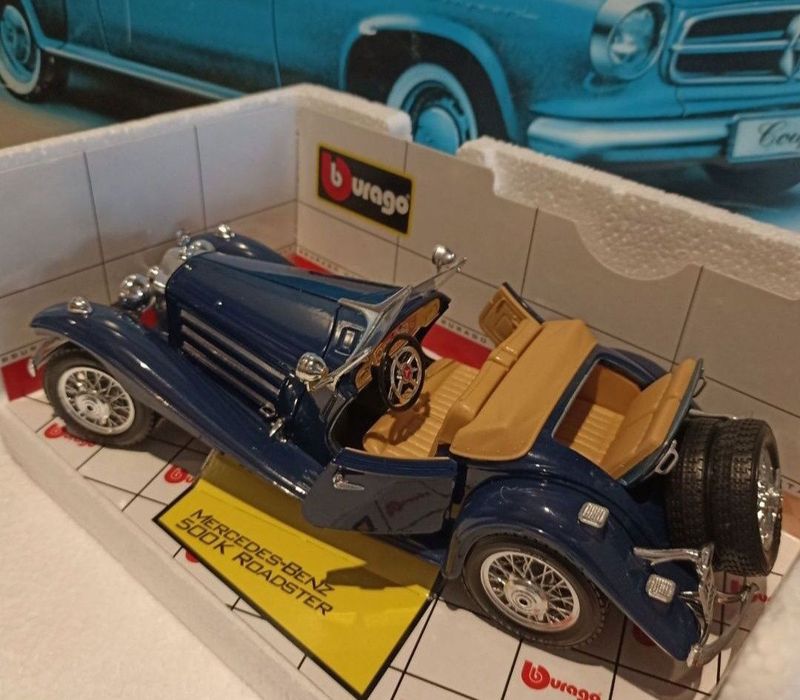 Mercedes Benz 500K
Scara 1:18
Bburago

Pozele reflectă realitatea. Se