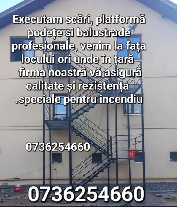 Scări de exterior metalice