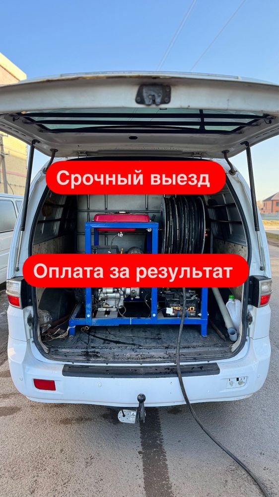 Прочистка  Канализации Труб В Кафе Баня Дома Срочные Вызов