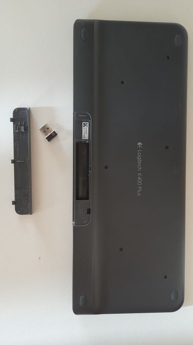 Tastatura Wireless Logitech K400 Plus Dark, Touchpad, USB, Black