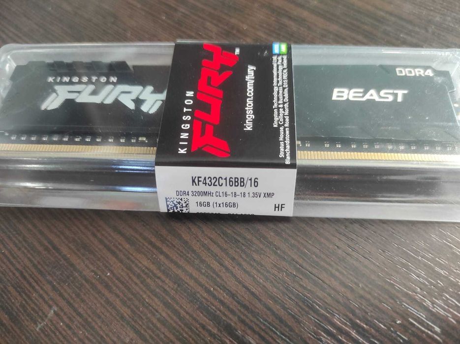 Kingston FURY Beast Black 16 ГБ 3200