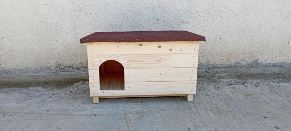 Голяма дървена къща за котки ,  колиба за коте куче семейство котки