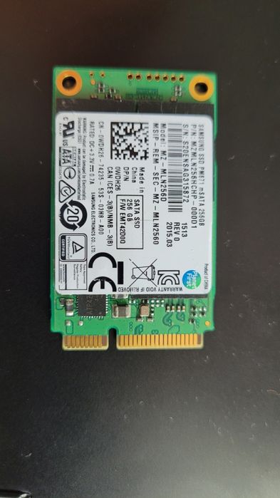 SSD Samsung, mSATA, 256GB, 6.0 Gbps, MZ-MLN256D