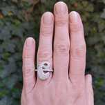 (PROMOTIE) inel cu initiala E, aur 18k cu 1.16ct diamante, certif.