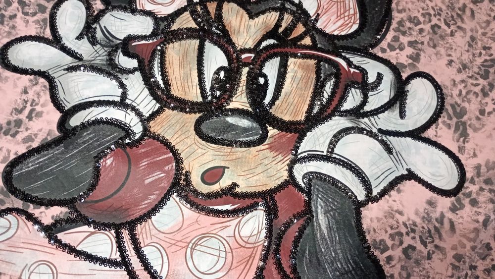 Bluza damă măsură L-XL, cu broderie Minnie Mouse