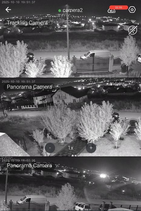 Camera supraveghiere 3 lentile 15mp zoom 5x