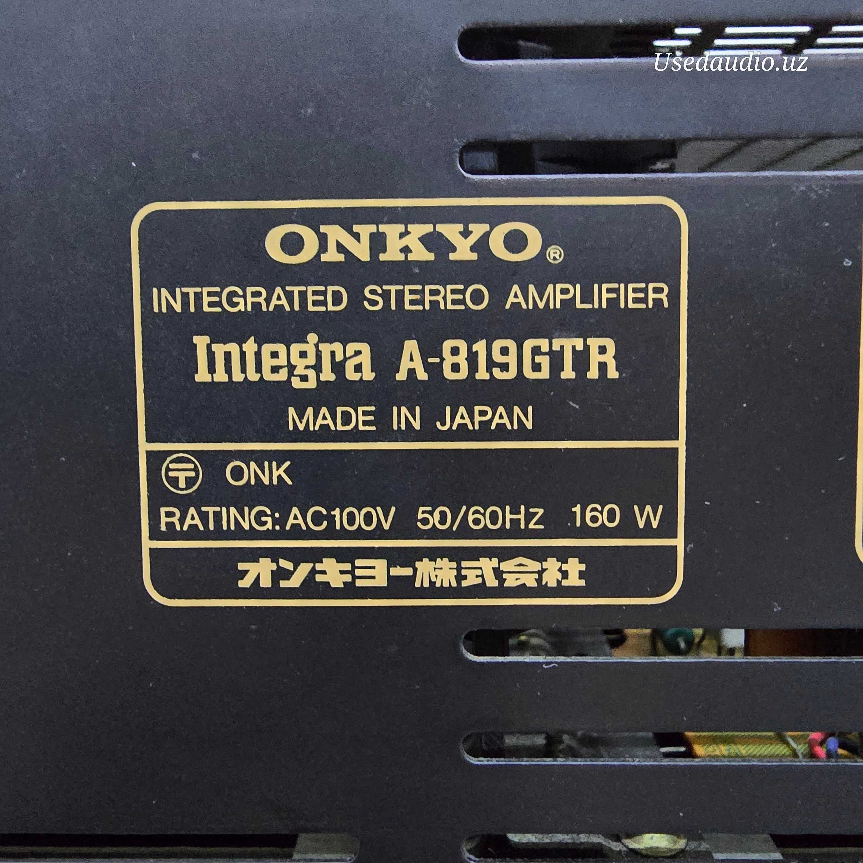 Стерео усилитель ONKYO Integra A-819GTR.
