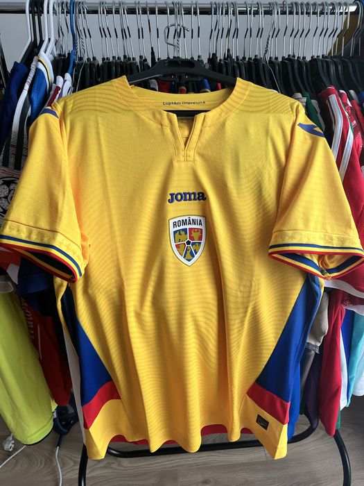Tricou de fotbal Joma Romania Nationala FRF marime L nou cu eticheta