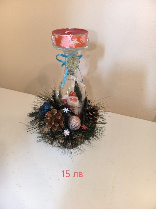Коледни сувенири и свещници