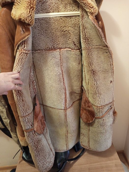 кожух от естествена кожа с косъм размер L