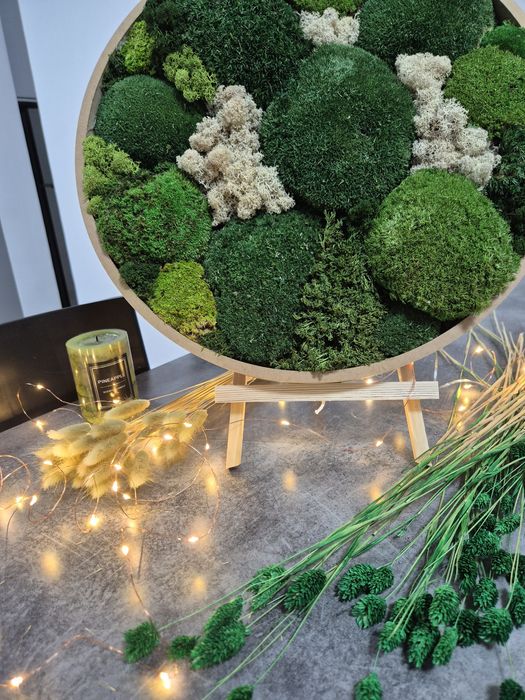 Tablou din muschi si licheni