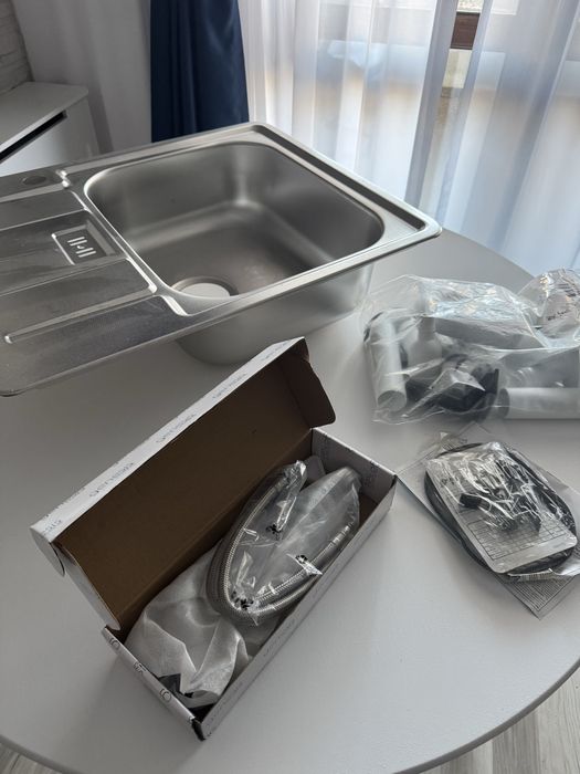 Pachet chiuveta bucatarie Alveus Line 110 Inox + Baterie GM 110