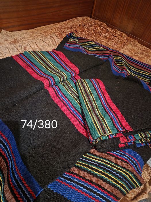 Нови ръчно тъкани черги от вълна. Общо 10бр. по 5 бр.в комплект.