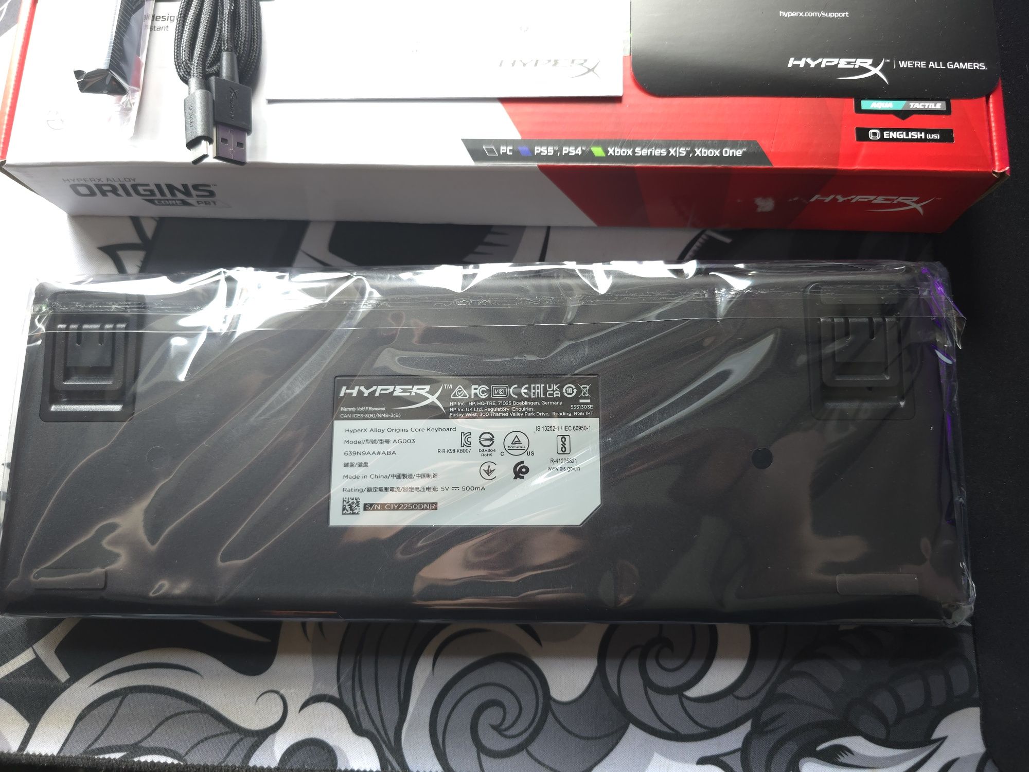 Клавиатура HyperX Alloy Origins Core PBT TKL новая с гарантией
