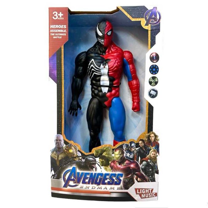 Екшън фигура Венъм Симбиот - Спайдърмен, 30см, светлини и звуци