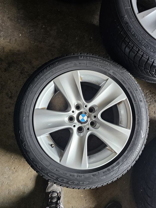 4 jante 5x120 Originale BMW F10/F11 cu anvelope iarna 225 55 17 Goodye