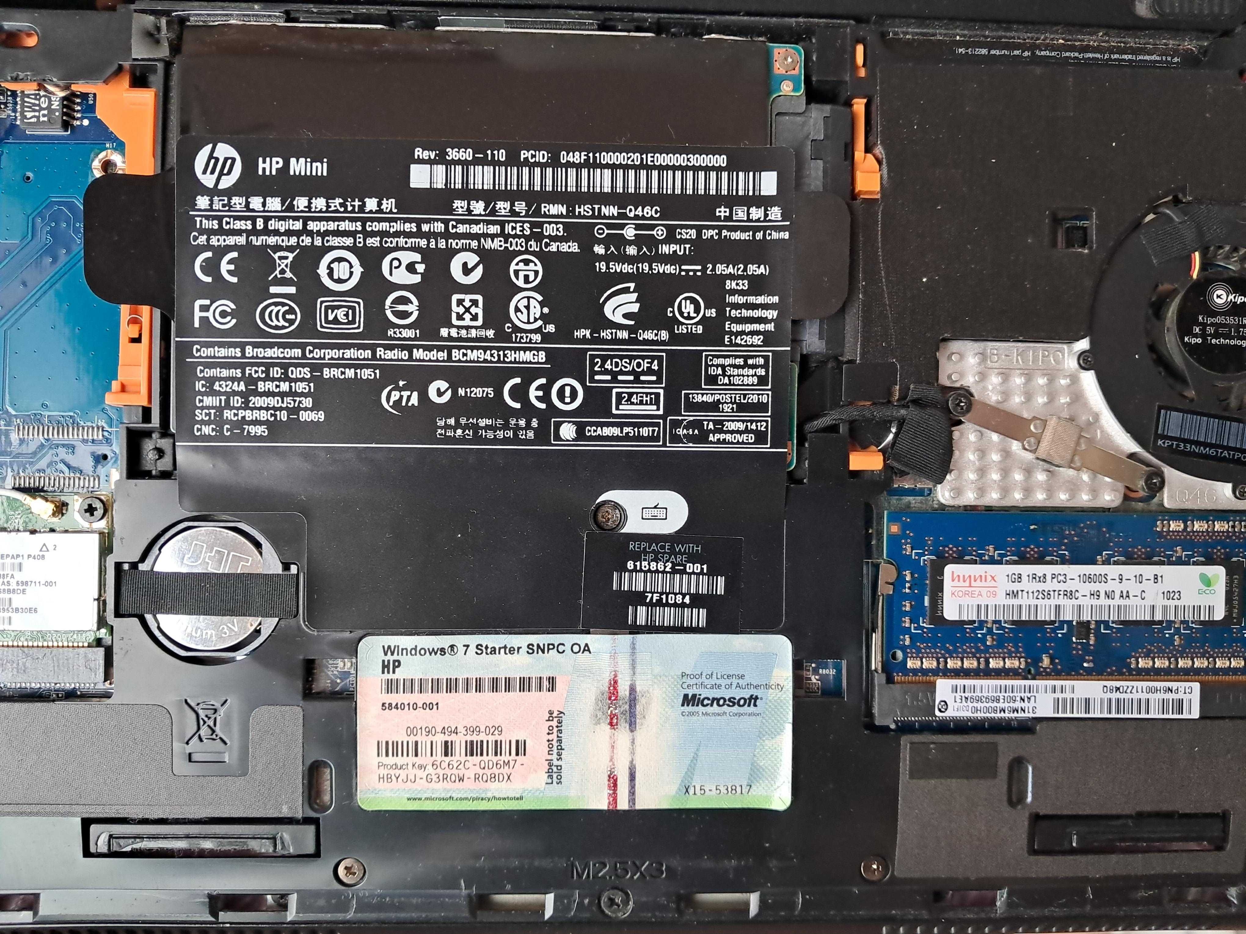 laptop HP mini      s