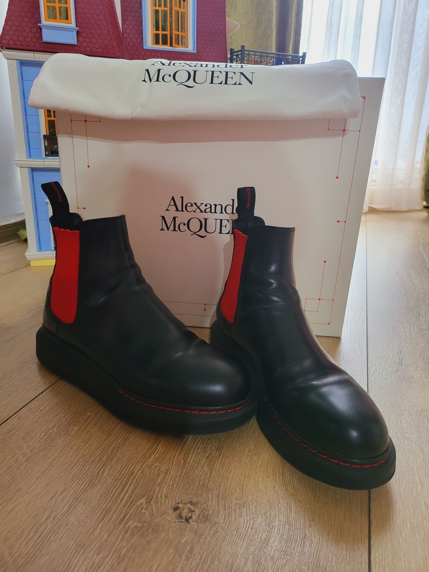 Ghete unisex Alexander McQueen 39 Chelsea Hybrid Boots 39 EU