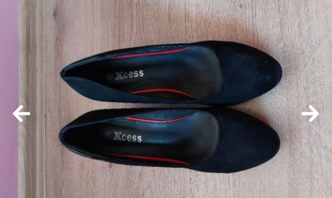 Черни дамски обувки на платформа