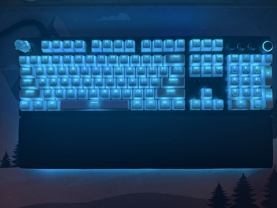 Tastatură Razer Huntsman V2 Analog + Set Taste Albe PBT + Originale