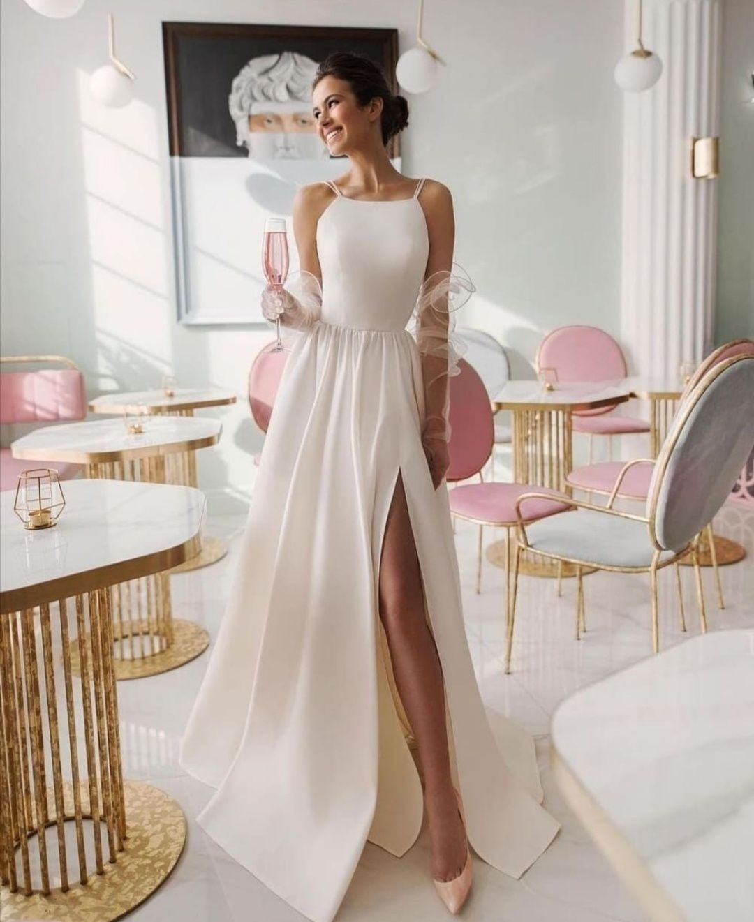 НОВОЕ белое платье, свадебное