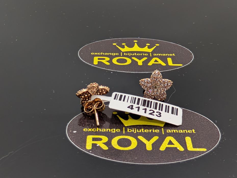 Bijuteria Royal: Cercei aur 14k/1.55 gr