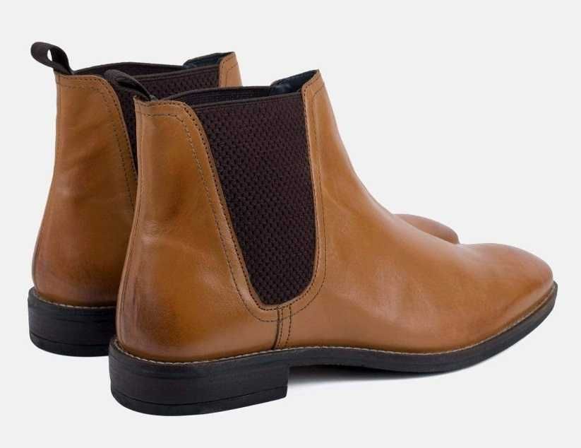 Ghete chelsea Redfoot 44 piele naturala moale