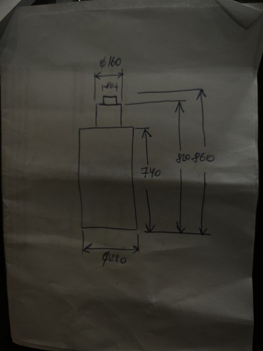 Гидроцилиндр 40 тонн