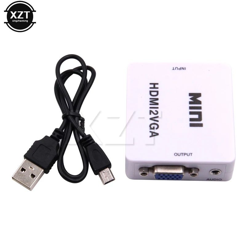 Адаптер конвертер HDMI к VGA, AV