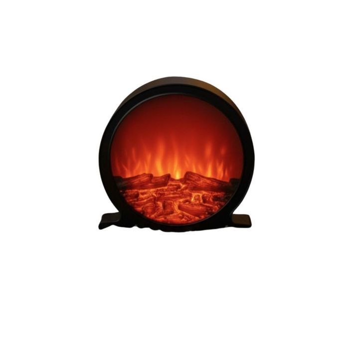 Кръгла декоративна камина, електрическа камина