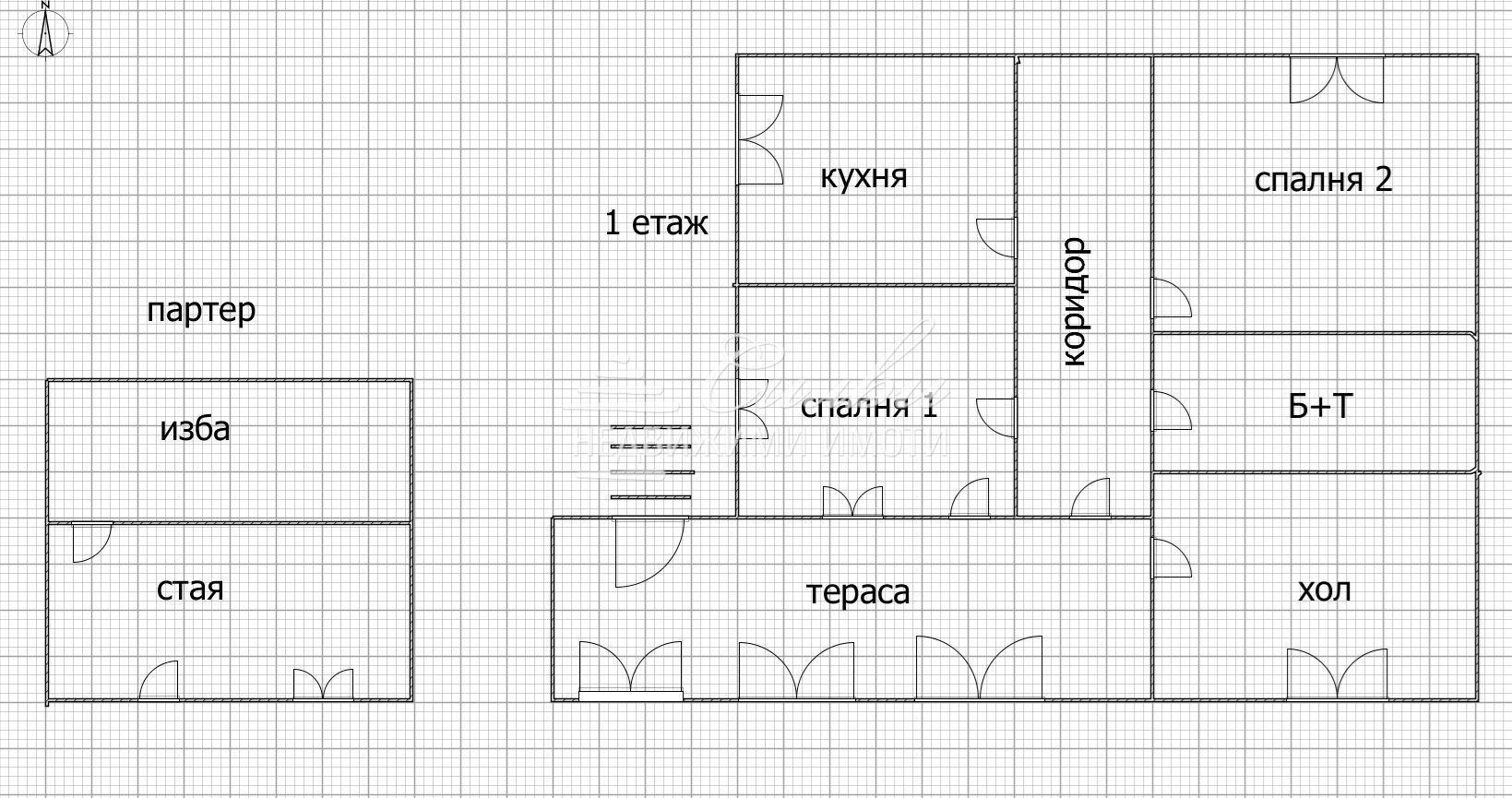 Етаж от ТУХЛЕНА къща - гр.Каспичан