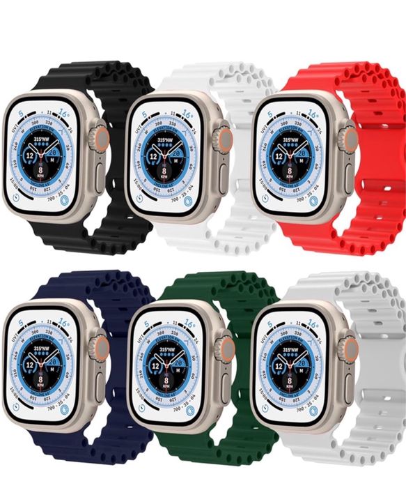 Curea Husa Tpu Silicon Gauri Laterale Ceas Apple Seria 1-10 SE ULTRA