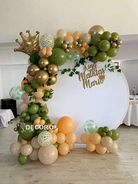 Panou foto baloane botez, aniversare - Decor Baloane
