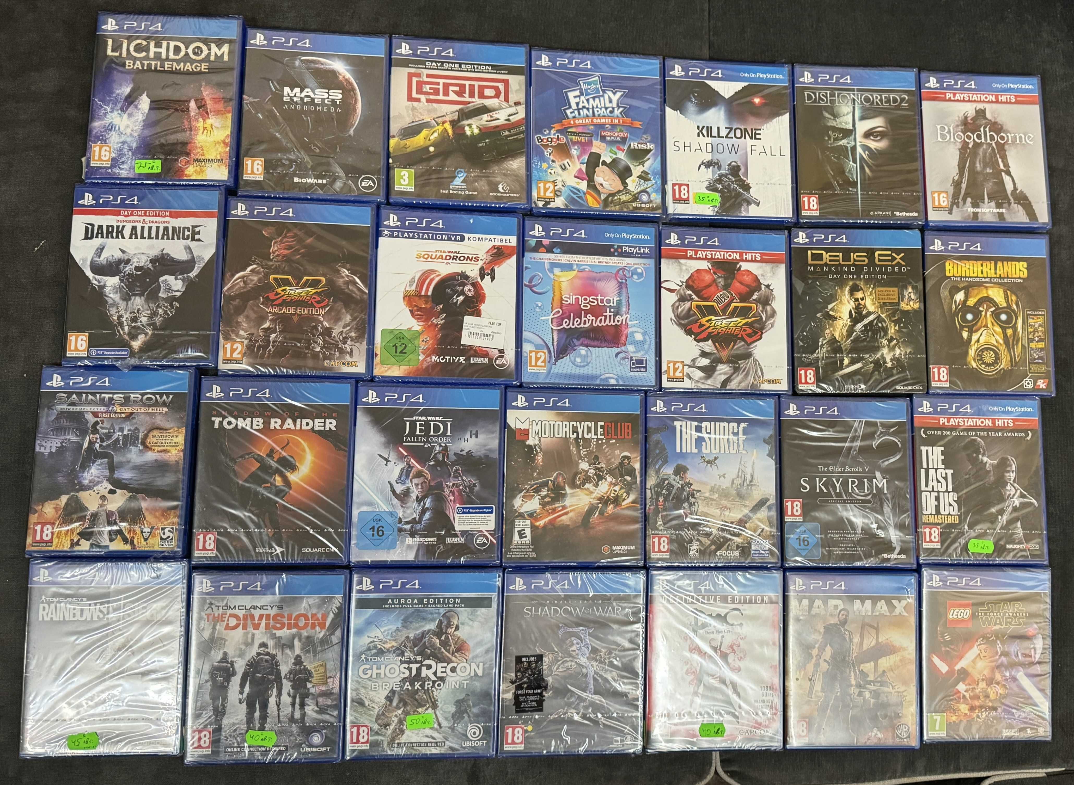 игри за PS4 всяка на цена 35 лв