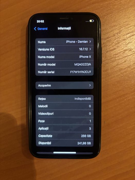 Iphone X White 256gb