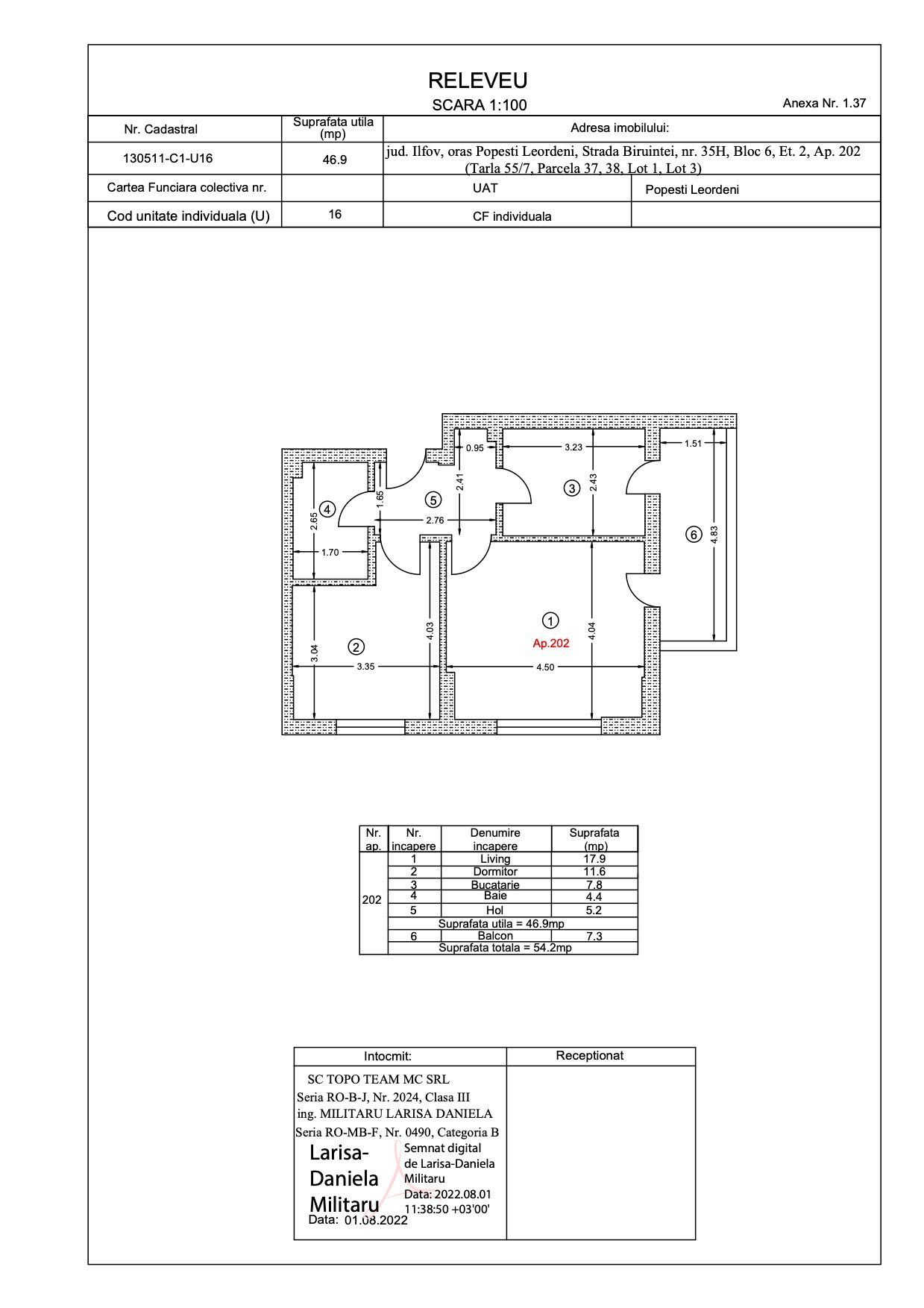 Finalizat 2 camere, Metrou Dimitrie Leonida, Berceni, mutare imediata