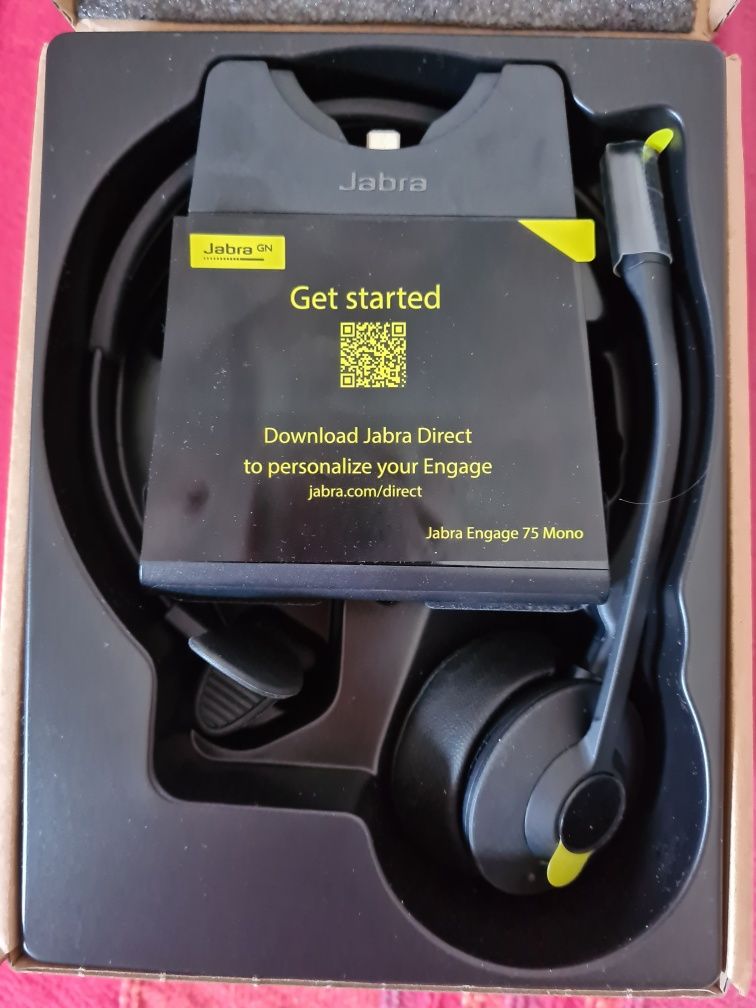 Casti Jabra Headset Engage 75/Wireless/Bluetooth