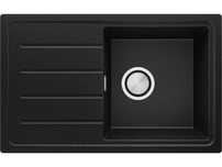 Кухненска Мивка  модел Копенхаген 700-45 Easy 700 x 440 mm - Черна
