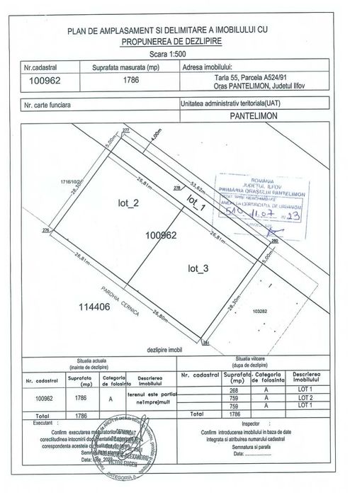 Teren de vanzare Pantelimon Cernica - Biserica Noua