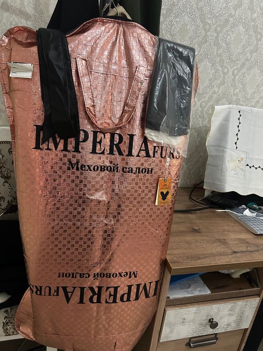 шуба норковая коричневая