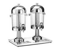 Dozator pentru sucuri 2 x 8 L , Inox , robinet antipicurare