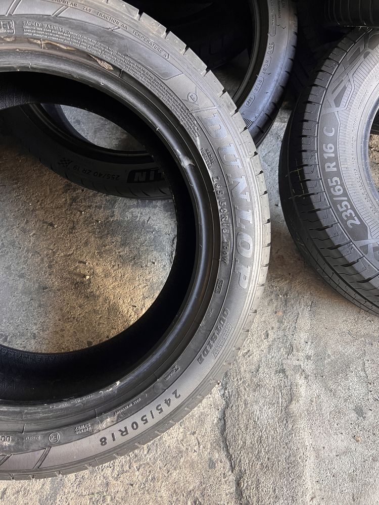 4 anvelope vara 245/50/18 , Dunlop , RunFlat , 5.9 mm