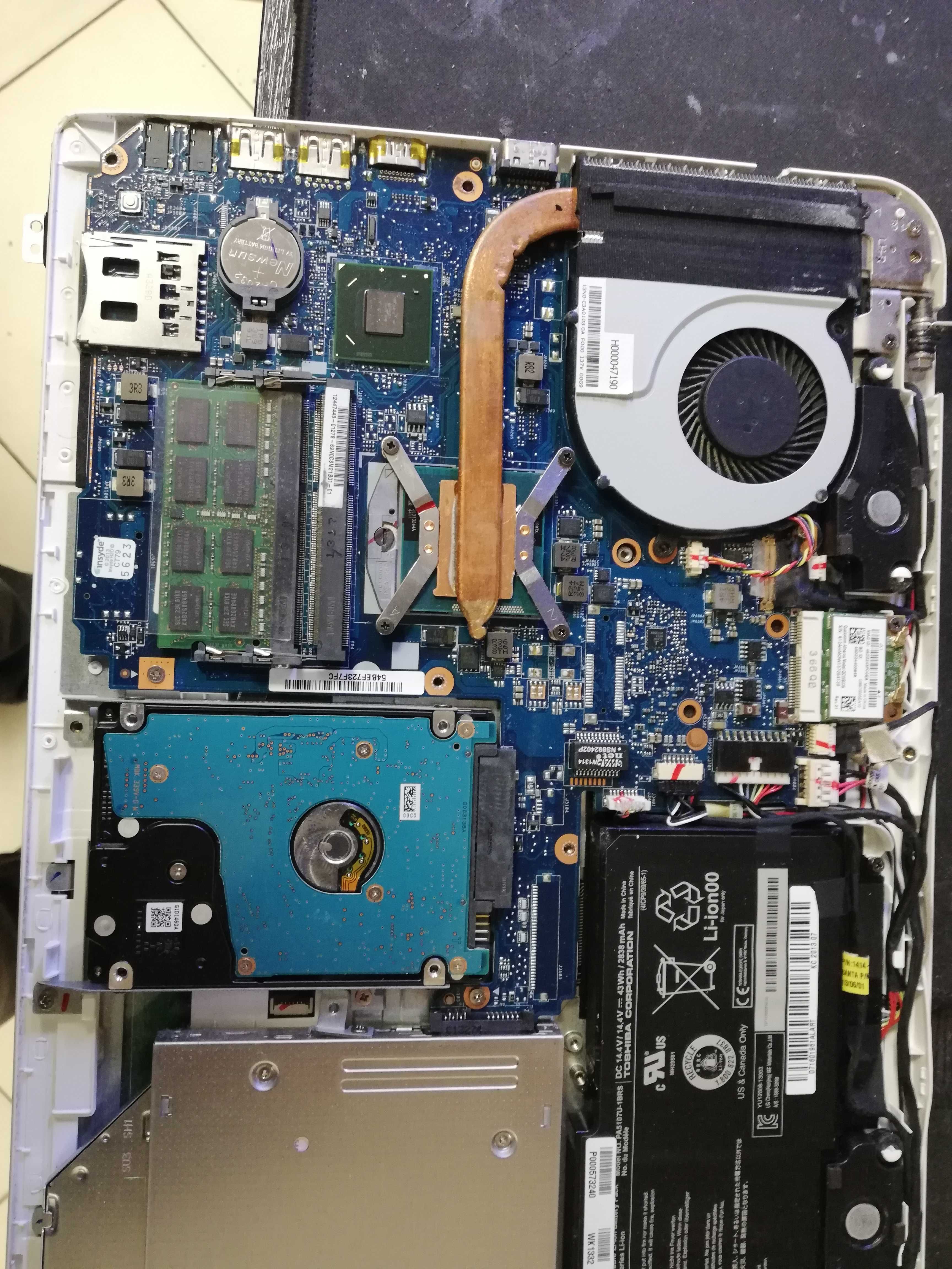 Placa de baza + procesor cu racire laptop Toshiba Satellite L50-A-11Z