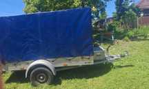Remorca 1000 kg stare bună de funcționare frâne cupla și rulmenți noi