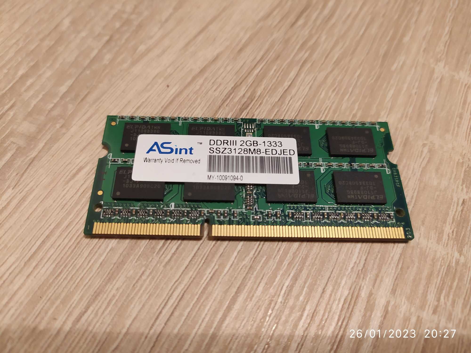 Memorie laptop, DDR3, ASINT, 2GB